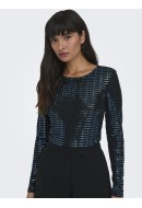 Women Blouse Only Onldana Mirror Black/Waveride