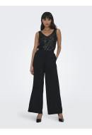 Maieu Dama Only Onllana S/L V-Neck Sequins Black/Black Sequins