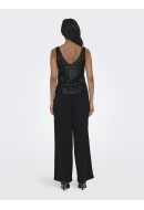 Maieu Dama Only Onllana S/L V-Neck Sequins Black/Black Sequins