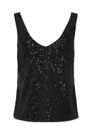 Maieu Dama Only Onllana S/L V-Neck Sequins Black/Black Sequins