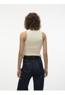 Maieu Dama Vero Moda Vmginny O-Neck Crop Eggnog
