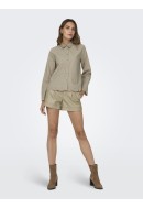 Pantaloni Scurti Dama Only Onlizara Hw Faux Leather Weathered Teak