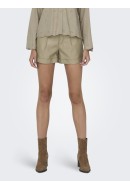 Pantaloni Scurti Dama Only Onlizara Hw Faux Leather Weathered Teak