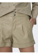 Pantaloni Scurti Dama Only Onlizara Hw Faux Leather Weathered Teak