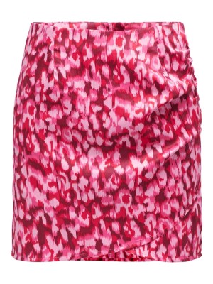 Fusta Only Onlfelina Short Lipstick Red City Leo
