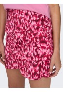 Fusta Only Onlfelina Short Lipstick Red City Leo
