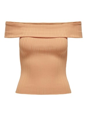 Bluza Dama Only Onlsandri Offshoulder Papaya