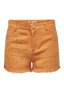 Women Shorts Only Onlnuna Mw Boucle Tangerine