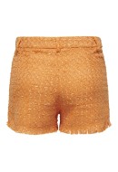 Women Shorts Only Onlnuna Mw Boucle Tangerine