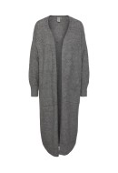 Women Cardigan Yas Yasbalis Long Light Grey Melange