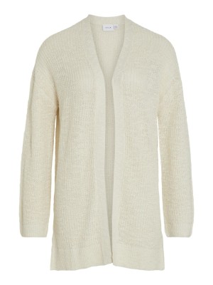 Cardigan Dama Vila Vipoca Open Knit Egret
