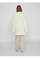Cardigan Dama Vila Vipoca Open Knit Egret