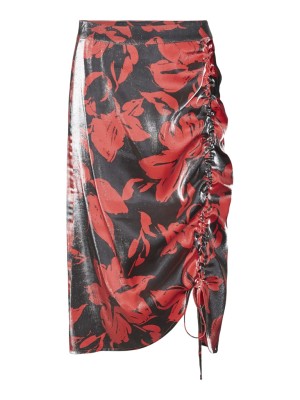 Fusta Vero Moda Vmflanni Hw Rouching Calf Black Tomato Tina