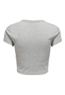 Tricou Dama Only Onlshannon Lips Light Grey Melange