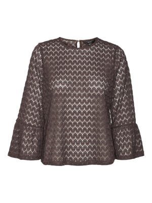 Bluza Dama Vero Moda Vmbecca 3/4 Lace Raisin