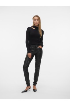 Pantaloni Dama Vero Moda Vmluxe Mr Slim Black