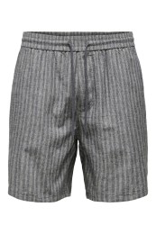 Men Shorts Only&Sons Onstel Stripe 0148 Dark Navy