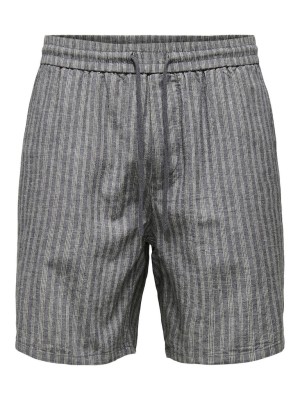 Men Shorts Only&Sons Onstel Stripe 0148 Dark Navy