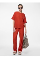 Pantaloni Dama Pieces Pcluna Wide Poinciana
