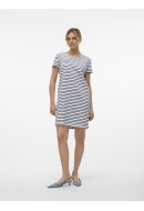 Rochie Vero Moda Vmabby Short Zip Snow White Stripes Navy Blazer