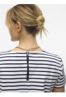 Rochie Vero Moda Vmabby Short Zip Snow White Stripes Navy Blazer