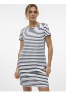 Rochie Vero Moda Vmabby Short Zip Snow White Stripes Navy Blazer