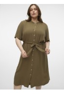 Dress Vero Moda Curve Vmanna Fiona Calf Shirt Capers