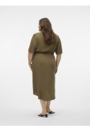 Dress Vero Moda Curve Vmanna Fiona Calf Shirt Capers