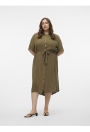 Dress Vero Moda Curve Vmanna Fiona Calf Shirt Capers