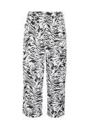 Pantaloni Dama Vero Moda Curve Vmcilona Hw Wide Birch Aop Black