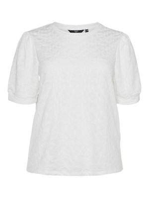 Bluza Dama Vero Moda Curve Vmcfiona 2/4 Short Jrs Snow White