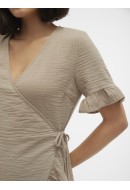 Rochie Vero Moda Vmchris Short Wrap Silver Mink