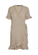Rochie Vero Moda Vmchris Short Wrap Silver Mink
