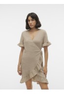 Rochie Vero Moda Vmchris Short Wrap Silver Mink
