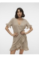 Rochie Vero Moda Vmchris Short Wrap Silver Mink