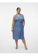Dress Vero Moda Curve Vmcbree Blk Medium Blue Denim