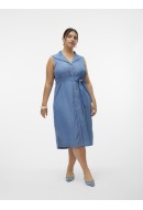 Dress Vero Moda Curve Vmcbree Blk Medium Blue Denim