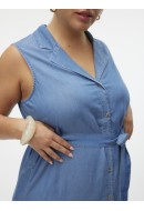Dress Vero Moda Curve Vmcbree Blk Medium Blue Denim