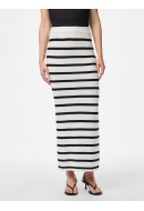 Skirt Pieces Pcmikala Hw Cloud Dancer Stripes Black