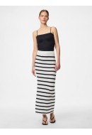 Skirt Pieces Pcmikala Hw Cloud Dancer Stripes Black