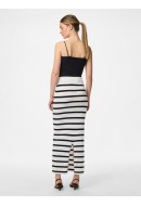Skirt Pieces Pcmikala Hw Cloud Dancer Stripes Black