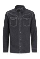 Men Shirt Jack&Jones Jjiclot Black Denim