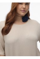 Dress Vero Moda Curve Vmcoliva 2/4 Calf Silver Lining