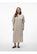 Dress Vero Moda Curve Vmcoliva 2/4 Calf Silver Lining