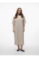 Dress Vero Moda Curve Vmcoliva 2/4 Calf Silver Lining
