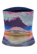 Women Top Noisy May Nmglow Sl Cutline Tube Black Aop Nordic Glow