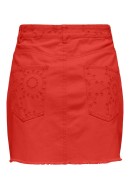 Fusta Only Onlelsa Emb Red Alert