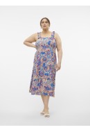 Dress Vero Moda Curve Vmcmenny Smock Calf Silver Lining/Hayda