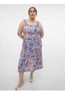 Dress Vero Moda Curve Vmcmenny Smock Calf Silver Lining/Hayda