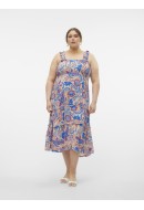 Dress Vero Moda Curve Vmcmenny Smock Calf Silver Lining/Hayda